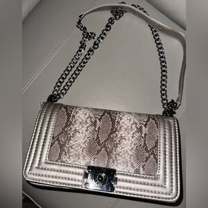 New Faux Snakeskin Handbag